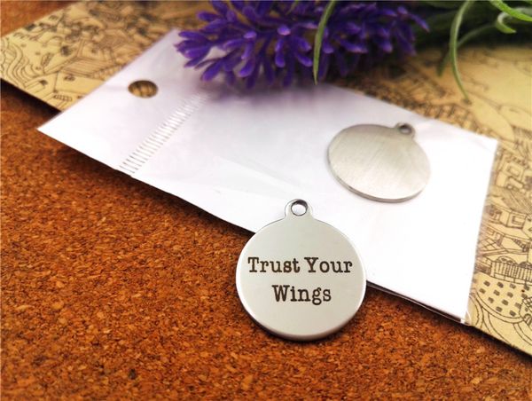 40pcs--"trust your wings"stainless steel charms more style for choosing diy charms pendants for necklace, Bronze;silver
40pcs--"trust your wings"stainless steel charms more style for choosing diy charms pendants for necklace, Bronze;silver