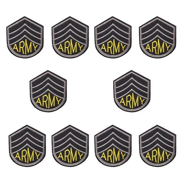 army badge patch military for clothing iron embroidered style patch applique iron on patches sewing accessories for clothes bags, Black
army badge patch military for clothing iron embroidered style patch applique iron on patches sewing accessories for clothes bags, Black