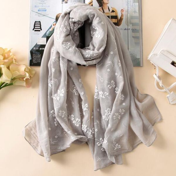 new brand spring women scarf embroider fashion long scarves cotton winter shawl lady female ing, Blue;gray
new brand spring women scarf embroider fashion long scarves cotton winter shawl lady female ing, Blue;gray