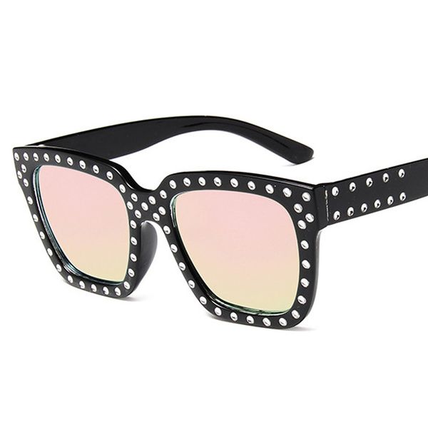 2018 new fashion luxury sunglasses women square vintage rivets black frame summer sunglasses women men uv400, White;black
2018 new fashion luxury sunglasses women square vintage rivets black frame summer sunglasses women men uv400, White;black
