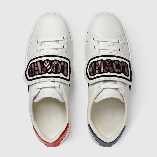 2020 new ace loved crystal patch sneakers women flat platform shoes low cut white leather mens womens casual shoe men designers sneakers, Black
2020 new ace loved crystal patch sneakers women flat platform shoes low cut white leather mens womens casual shoe men designers sneakers, Black