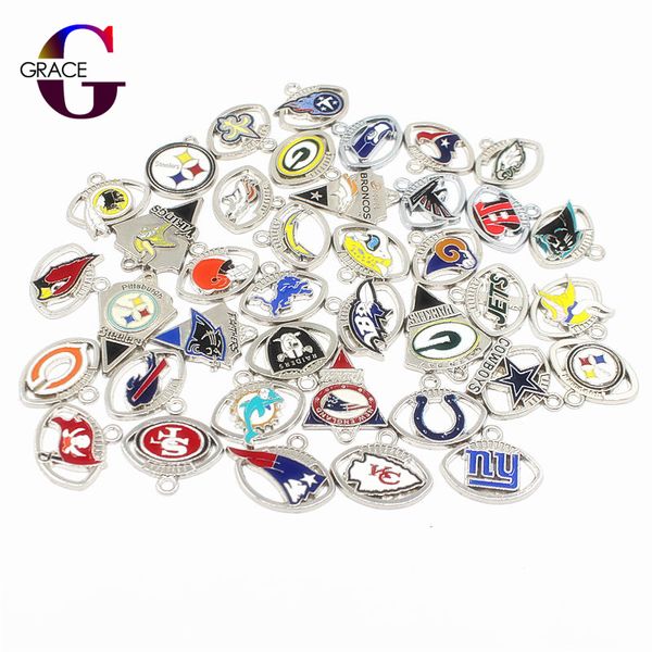 Mixs 32 Football Teams Sport Dangle Charms Enamel Floating Charms For DIY Sports Women Necklace Bracelet Jewelry
Mixs 32 Football Teams Sport Dangle Charms Enamel Floating Charms For DIY Sports Women Necklace Bracelet Jewelry