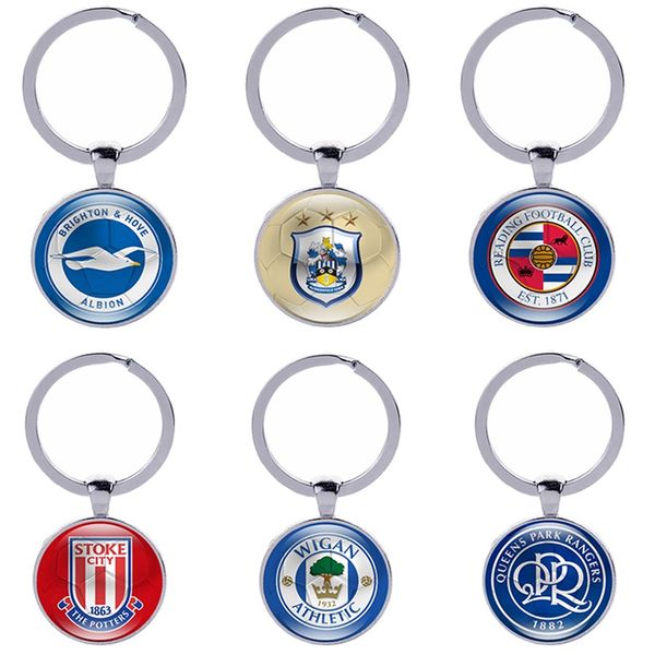 Football Club Keychain Soccer Fans Souvenir Gifts Glass Cabochon English Teams Logo Car Key holder Accessories Sport Keyrings Wholesale
Football Club Keychain Soccer Fans Souvenir Gifts Glass Cabochon English Teams Logo Car Key holder Accessories Sport Keyrings Wholesale