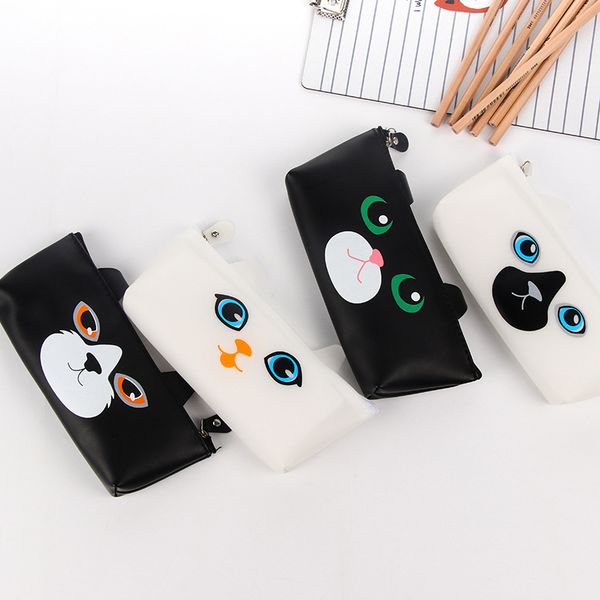 kawaii cartoon cat pu leather pencil case cute jelly glue pencil bag for kids school supplies
kawaii cartoon cat pu leather pencil case cute jelly glue pencil bag for kids school supplies