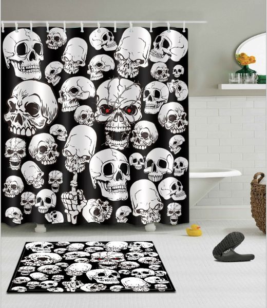 halloween skull decor pattern 3d print custom waterproof bathroom modern shower curtain polyester fabric bathroom curtain door mat sets
halloween skull decor pattern 3d print custom waterproof bathroom modern shower curtain polyester fabric bathroom curtain door mat sets
