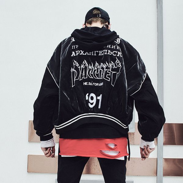 hip hop fashion coat male bomber jacket autumn men embroidery casual loose short style jacket overcoat streetwear mens clothing, Black;brown
hip hop fashion coat male bomber jacket autumn men embroidery casual loose short style jacket overcoat streetwear mens clothing, Black;brown