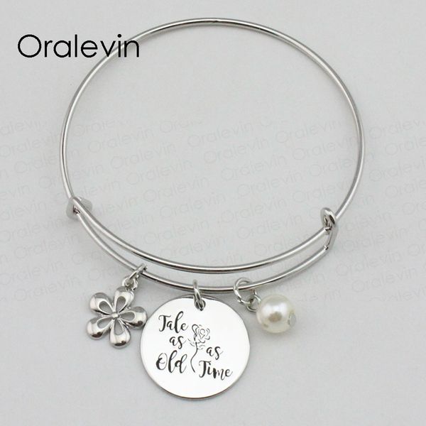 tale as old as time inspirational hand stamped engraved pendant charm expandable bangle bracelet jewelry,10pcs/lot, #ln2310b, Black
tale as old as time inspirational hand stamped engraved pendant charm expandable bangle bracelet jewelry,10pcs/lot, #ln2310b, Black