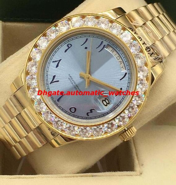 luxury watches bigger diamond bezel 41mm ice blue arabic rare dial automatic fashion brand men's watch wristwatch new style, Slivery;brown
luxury watches bigger diamond bezel 41mm ice blue arabic rare dial automatic fashion brand men's watch wristwatch new style, Slivery;brown