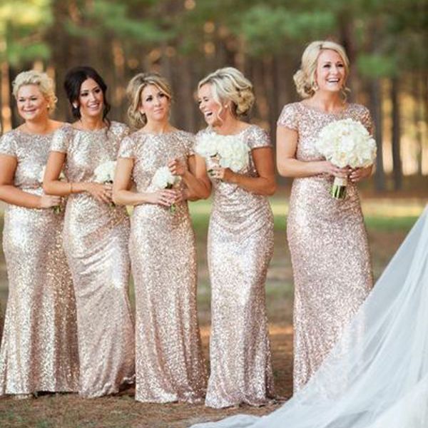 sequined long sheath bridesmaid dresses scoop cap sleeve backless floor length prom dresses evening gowns, White;pink
sequined long sheath bridesmaid dresses scoop cap sleeve backless floor length prom dresses evening gowns, White;pink
