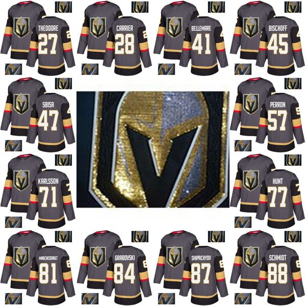 Gold Embroidery Jerseys William Karlsson Nate Schmidt Erik Haula Alex Tuch Pierre-Edouard Bellemare Vegas Golden Knights Hockey Jerseys
Gold Embroidery Jerseys William Karlsson Nate Schmidt Erik Haula Alex Tuch Pierre-Edouard Bellemare Vegas Golden Knights Hockey Jerseys