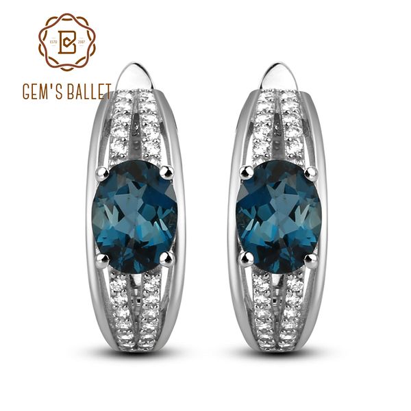 gem's ballet 1.57ct natural london blue z gemstone vintage stud earrings 925 sterling silver for women party fine jewelry, Golden;silver
gem's ballet 1.57ct natural london blue z gemstone vintage stud earrings 925 sterling silver for women party fine jewelry, Golden;silver