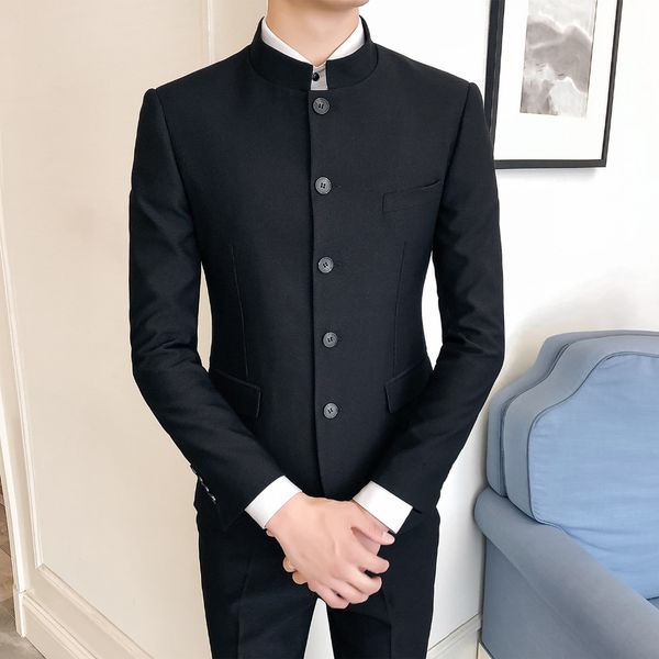 bowith 2018 men suits big size chinese mandarin collar male suit slim fit blazer wedding terno tuxedo 2 pieces jacket & pant, White;black
bowith 2018 men suits big size chinese mandarin collar male suit slim fit blazer wedding terno tuxedo 2 pieces jacket & pant, White;black