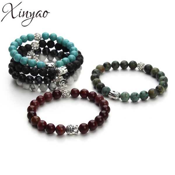 xinyao 2017 natural stone turquoises black lava beads bracelet antique gold silver color buddha head charm bracelets men women
xinyao 2017 natural stone turquoises black lava beads bracelet antique gold silver color buddha head charm bracelets men women