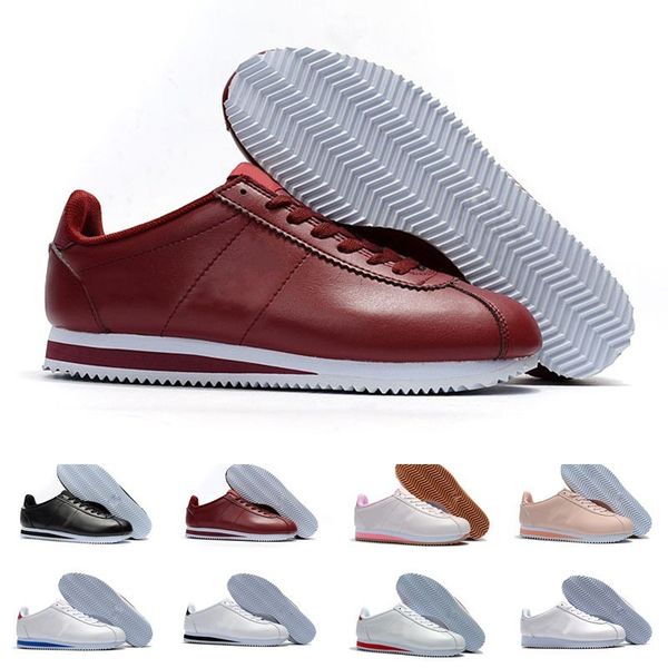 classic cortez basic leather casual shoes fashion men women black white red golden skateboarding sneakers size 36-44
classic cortez basic leather casual shoes fashion men women black white red golden skateboarding sneakers size 36-44