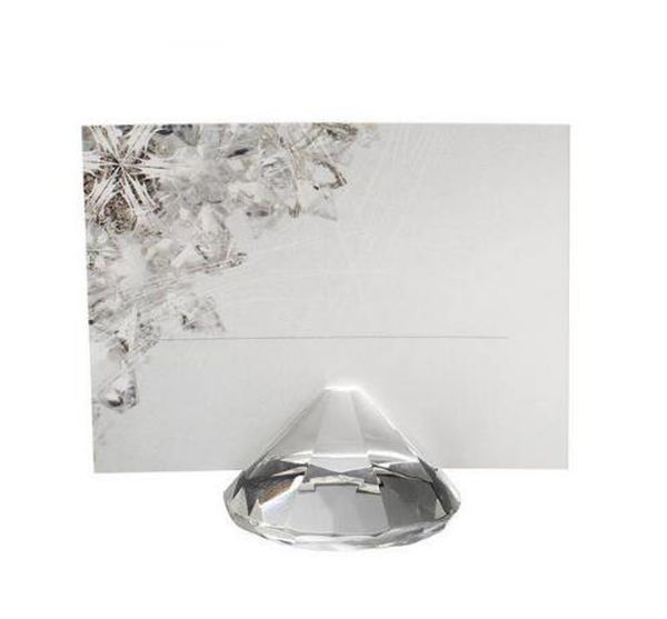 crystal diamonds place card holder wedding table decoration favors event party supplies
crystal diamonds place card holder wedding table decoration favors event party supplies