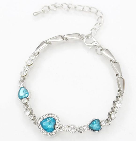 heart ocean valentine charm bracelet crystal love diamond heart chain bracelets women bangles jewelry for wedding christmas gifts party, Golden;silver
heart ocean valentine charm bracelet crystal love diamond heart chain bracelets women bangles jewelry for wedding christmas gifts party, Golden;silver