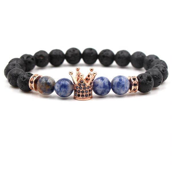 lava crown bracelets beads matte black stone inlay zircon women men jewelry black stone bracelet
lava crown bracelets beads matte black stone inlay zircon women men jewelry black stone bracelet