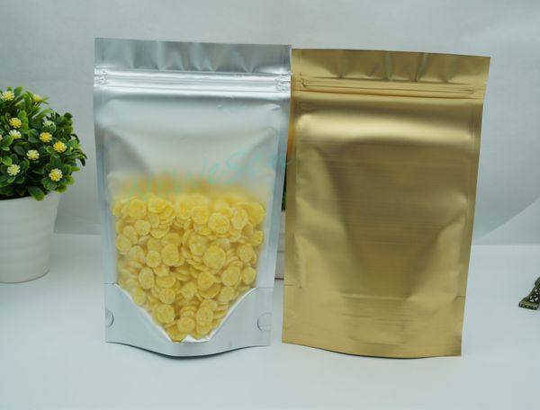 100pcs/lot 10x15cm stand up translucency matte gold aluminium foil ziplock bag, front frosted clear mylar plating plastic packing pouch
100pcs/lot 10x15cm stand up translucency matte gold aluminium foil ziplock bag, front frosted clear mylar plating plastic packing pouch