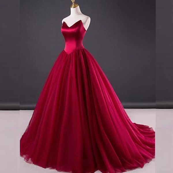 simple elegant prom dress long sweetheart sleeveless satin tulle lace-up back formal evening party gowns with sweep train custom made cheap, Black
simple elegant prom dress long sweetheart sleeveless satin tulle lace-up back formal evening party gowns with sweep train custom made cheap, Black