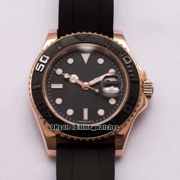 new mens watch 40mm black dial ceramic bezel 116655 automatic men's watch rose gold case gents watches rubber strap, Slivery;brown
new mens watch 40mm black dial ceramic bezel 116655 automatic men's watch rose gold case gents watches rubber strap, Slivery;brown