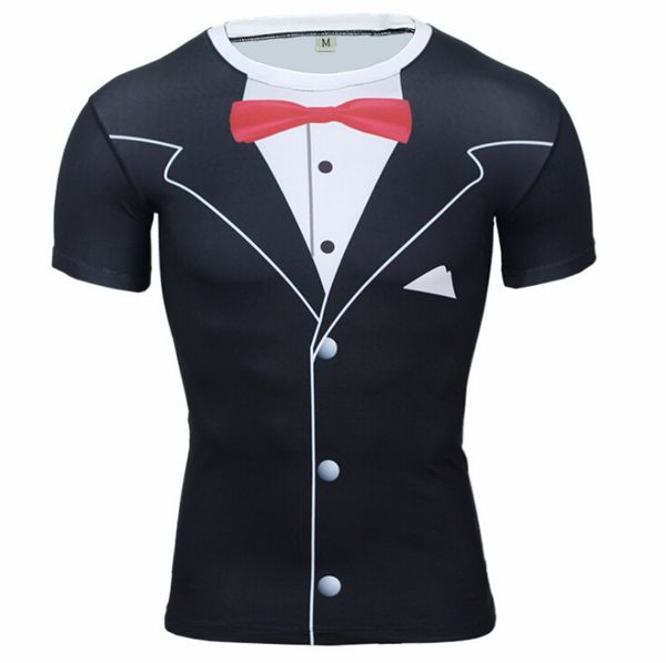 summer o neck t-shirt fashion fake 3d printing tees men short sleeves funny t shirts, White;black
summer o neck t-shirt fashion fake 3d printing tees men short sleeves funny t shirts, White;black