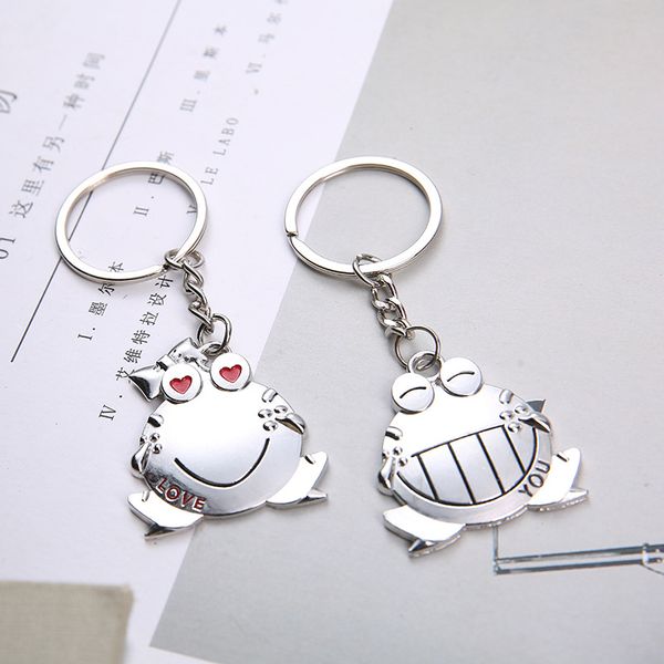 wedding favors keychains couples smiling frog keychain lovers metal love heart keyring valentine's day gift with card, Silver
wedding favors keychains couples smiling frog keychain lovers metal love heart keyring valentine's day gift with card, Silver