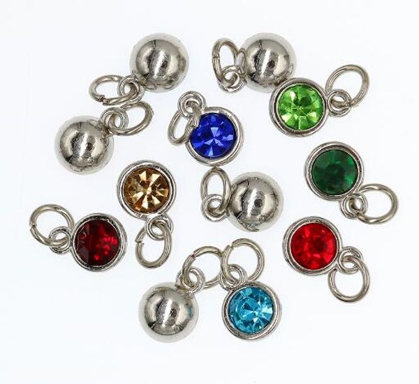60pcs/lot colors bling birthstone with open jump ring birthday stone hang pendant charms fit for diy keychains key ring fashion jewelrys, Bronze;silver
60pcs/lot colors bling birthstone with open jump ring birthday stone hang pendant charms fit for diy keychains key ring fashion jewelrys, Bronze;silver