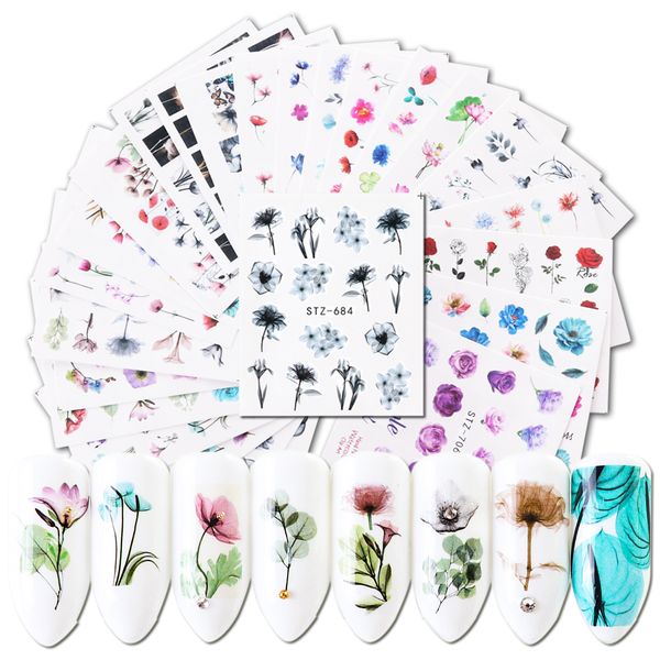 1pcs nail water decals blossom colorful flower rose flamingo water transfer stickers manicure charms tip decoration jistz683-706, Black
1pcs nail water decals blossom colorful flower rose flamingo water transfer stickers manicure charms tip decoration jistz683-706, Black