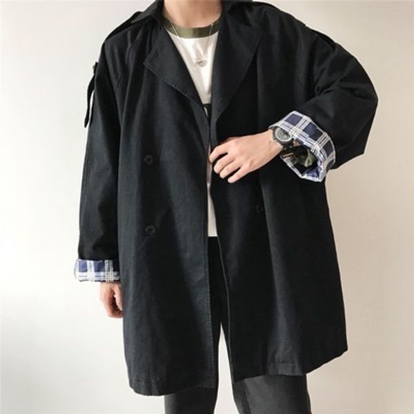 2018 korean autumn new men's fashion tide personality design lapel windbreaker loose casual solid color male trench coats -xl, Tan;black
2018 korean autumn new men's fashion tide personality design lapel windbreaker loose casual solid color male trench coats -xl, Tan;black