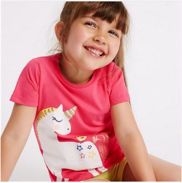 girl unicorn print o-neck short sleeve t-shirt baby summer horse printed kids cotton t shirt clothes clothing ydm 001, Blue
girl unicorn print o-neck short sleeve t-shirt baby summer horse printed kids cotton t shirt clothes clothing ydm 001, Blue