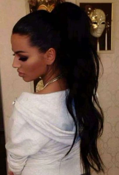 160g long high loose body wavy ponytail hairpiece wraps clip in wet wavy drawstring ponytail human hair pony tail extension natural unproces, Black
160g long high loose body wavy ponytail hairpiece wraps clip in wet wavy drawstring ponytail human hair pony tail extension natural unproces, Black