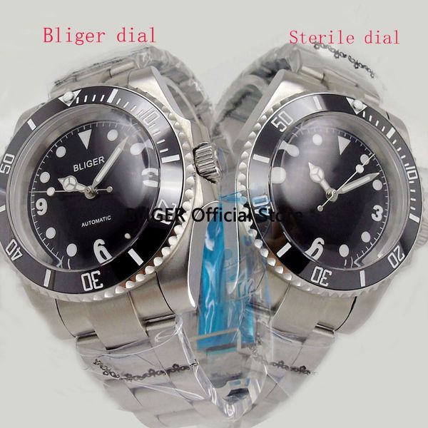 solid bliger 40mm black dial plastic glass ceramic bezel stainless steel band miyota automatic movement men's watch b109-1, Slivery;brown
solid bliger 40mm black dial plastic glass ceramic bezel stainless steel band miyota automatic movement men's watch b109-1, Slivery;brown
