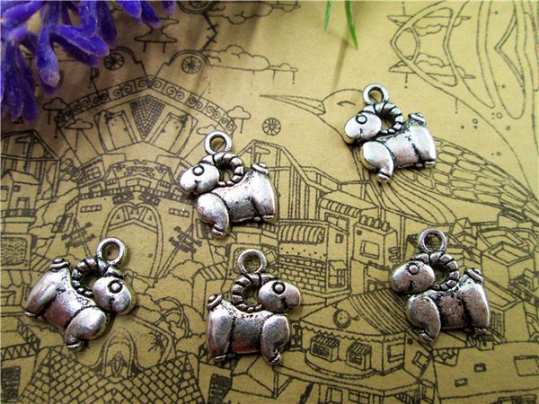 90pcs--sheep charms, antique tibetan silver mini sheep charm pendants, animal charms 12x14mm, Bronze;silver
90pcs--sheep charms, antique tibetan silver mini sheep charm pendants, animal charms 12x14mm, Bronze;silver
