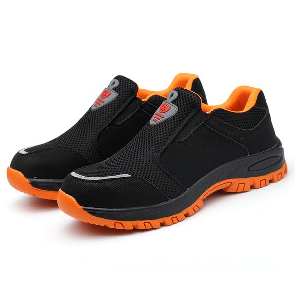 new arrival mens casual breathable steel toe caps work safety shoes slip-on anti-pierce platform tooling security boots protect, Black
new arrival mens casual breathable steel toe caps work safety shoes slip-on anti-pierce platform tooling security boots protect, Black