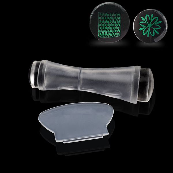new design double heads jelly silicone nail art stamping stamper scraper set clear nail polish transfer manicure tools, White
new design double heads jelly silicone nail art stamping stamper scraper set clear nail polish transfer manicure tools, White