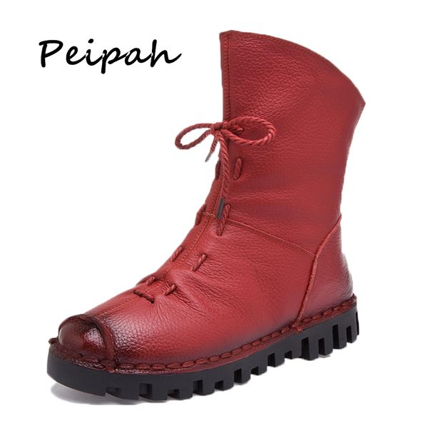 peipah handmade classics genuine leather high boots women mid-calf boots zipper solid autumn winter female shoes, Black
peipah handmade classics genuine leather high boots women mid-calf boots zipper solid autumn winter female shoes, Black