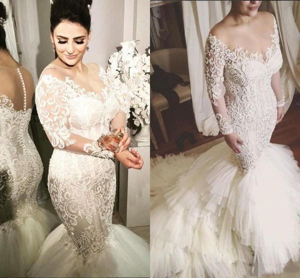 на заказ плюс размер русалка свадебные платья сексуальная иллюзия sheer длинные рукава аппликации кнопка покрыта спинки ruched поезд свадебн, White
на заказ плюс размер русалка свадебные платья сексуальная иллюзия sheer длинные рукава аппликации кнопка покрыта спинки ruched поезд свадебн, White