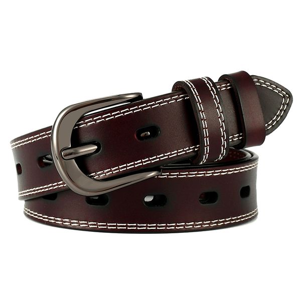 vintage women's belts black genuine leather straps female waistband cowhide skin brown belt student black pin buckle design, Black;brown
vintage women's belts black genuine leather straps female waistband cowhide skin brown belt student black pin buckle design, Black;brown