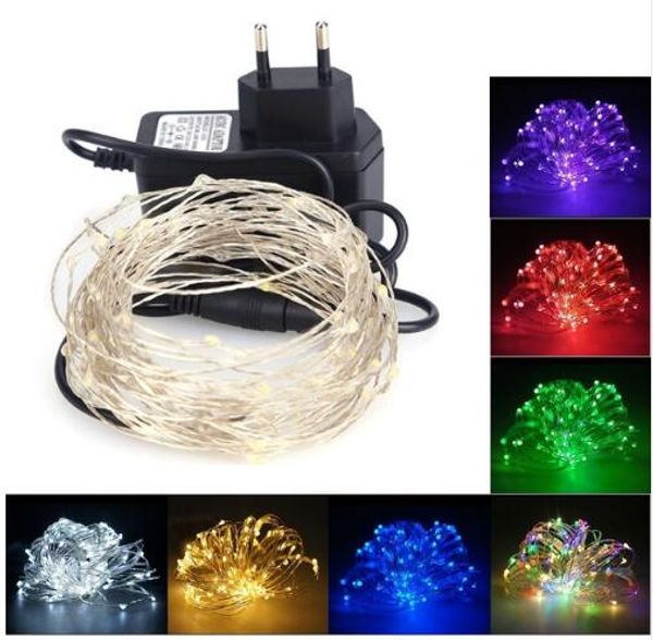 10m 100 led string light copper wire fairy light christmas new year wedding decoration lamp with 12v 1a power adapter eu us plug
10m 100 led string light copper wire fairy light christmas new year wedding decoration lamp with 12v 1a power adapter eu us plug