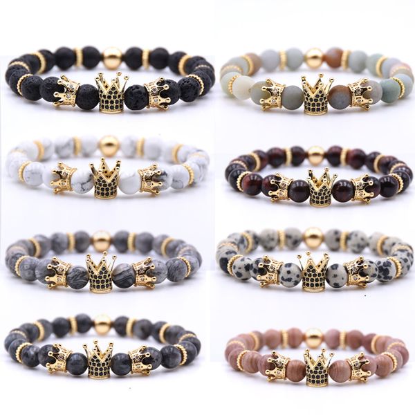 volcanic rock bracelets 8mm yoga beads handmade beaded inlaid zircon crown natural stone bracelet bangle fashion jewelry kimter-h800f z, Golden;silver
volcanic rock bracelets 8mm yoga beads handmade beaded inlaid zircon crown natural stone bracelet bangle fashion jewelry kimter-h800f z, Golden;silver