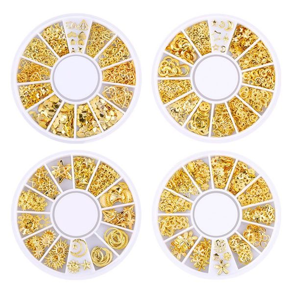 1 box gold silver metal alloy nail flake rivet manicure nail art decorations for lady, Silver;gold
1 box gold silver metal alloy nail flake rivet manicure nail art decorations for lady, Silver;gold
