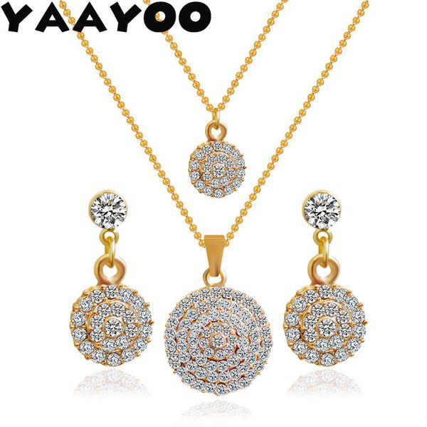 yaayoo women rhinestone multi-layer statement pendant necklace earrings sets for women wedding jewelry for brides set pn125, Silver
yaayoo women rhinestone multi-layer statement pendant necklace earrings sets for women wedding jewelry for brides set pn125, Silver