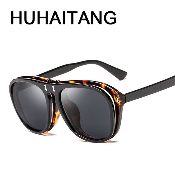 huhaitang new google double lens sunglasses women men vintage personality clamshell sun glasses uv400 brand eyewear, White;black
huhaitang new google double lens sunglasses women men vintage personality clamshell sun glasses uv400 brand eyewear, White;black