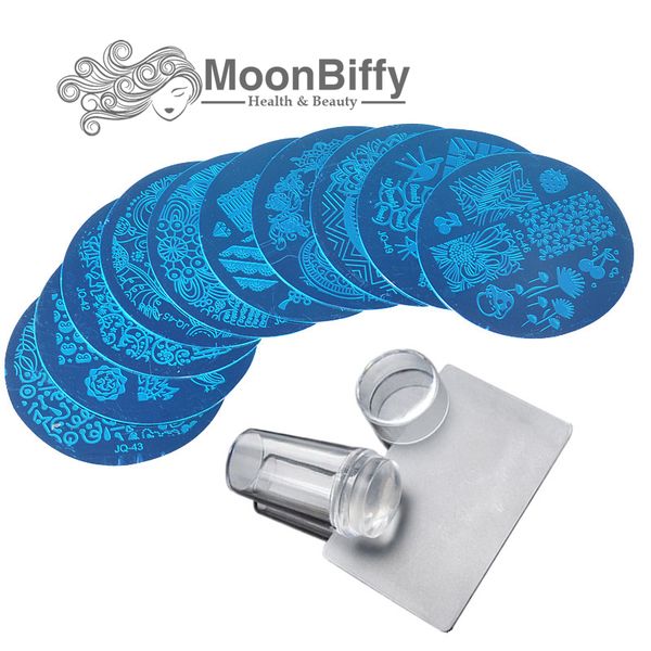 moonbiffy 10pcs nail plates+clear jelly silicone nail art stamper with cap stamping template plates stamp plate tool, White
moonbiffy 10pcs nail plates+clear jelly silicone nail art stamper with cap stamping template plates stamp plate tool, White