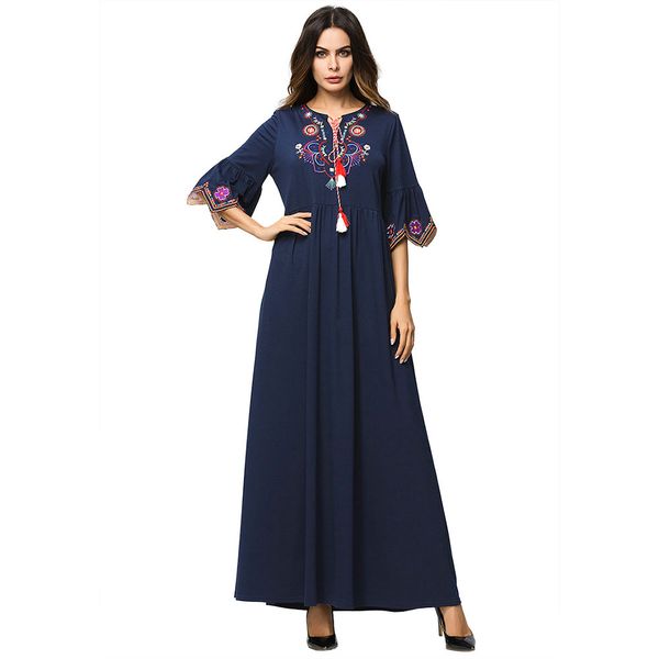 3187174 sell muslim women european and american industries embroidered knitted gown muslin sleeves ankle-length long skirt mujer vestido, Red
3187174 sell muslim women european and american industries embroidered knitted gown muslin sleeves ankle-length long skirt mujer vestido, Red