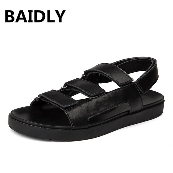 baidly men sandals brand summer genuine leather sandals men outdoor beach slippers male casual shoes high quality, Black
baidly men sandals brand summer genuine leather sandals men outdoor beach slippers male casual shoes high quality, Black