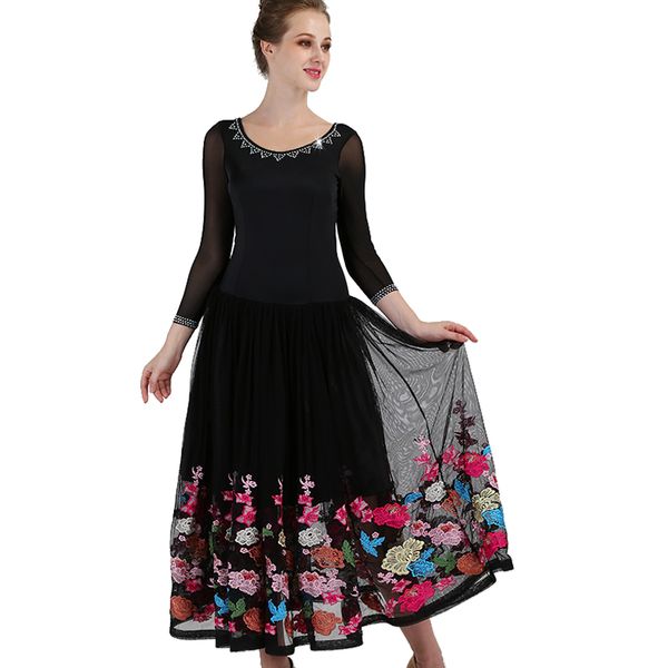 women ballroom dance dress diamond print big swing dresses for lady waltz tango dance performance/practice costumes dl2749, Black;red
women ballroom dance dress diamond print big swing dresses for lady waltz tango dance performance/practice costumes dl2749, Black;red