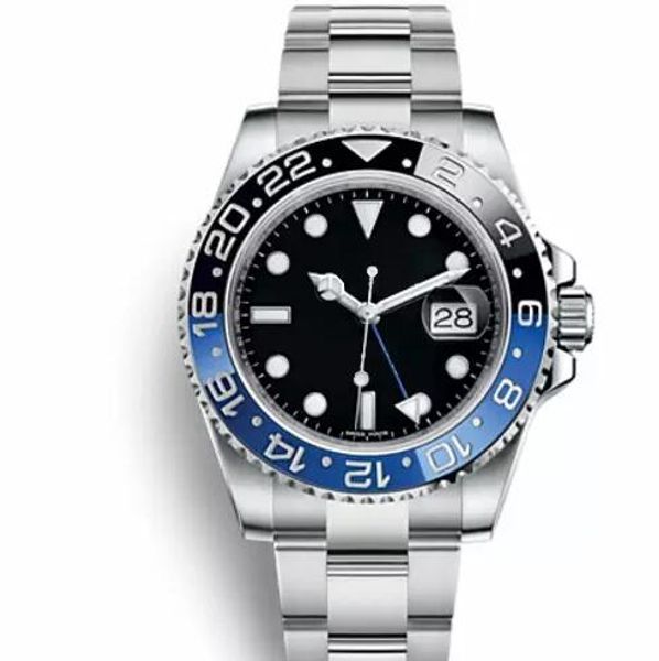 116710 Luxury Brand Men Watch GMT New Automatic Master ii Mens Blue Black Ceramic Bezel Wrist Watches AAA Relogio Masculino
116710 Luxury Brand Men Watch GMT New Automatic Master ii Mens Blue Black Ceramic Bezel Wrist Watches AAA Relogio Masculino