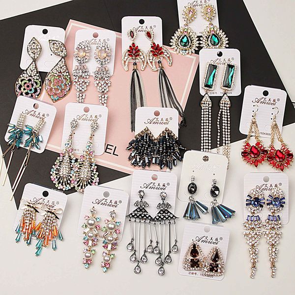 2018 extravagant bright crystal rose gold long tassel earrings mix 10 style 10 pairs girl / madam fashion earrings, Golden;silver
2018 extravagant bright crystal rose gold long tassel earrings mix 10 style 10 pairs girl / madam fashion earrings, Golden;silver