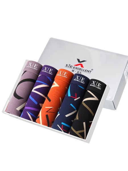 5 подарочных коробок в подарок 5 коробок для нижнего белья xiejiaer мужской, хлопок поглощение пота, дышащий шорты средней талии угла u выпу, Black;white 
5 подарочных коробок в подарок 5 коробок для нижнего белья xiejiaer мужской, хлопок поглощение пота, дышащий шорты средней талии угла u выпу, Black;white